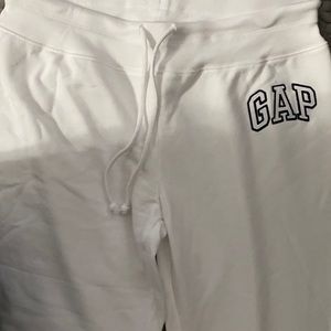 Pure white Gap sweatpants
